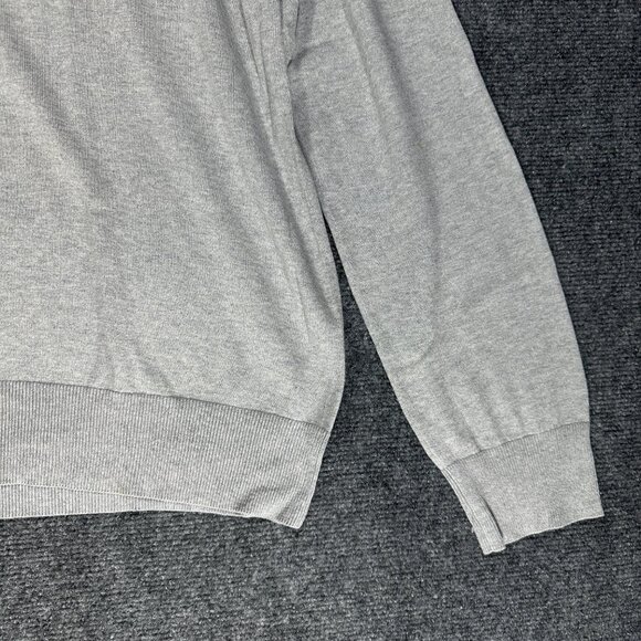 Banana Republic Sweater Mens Large Luxury Blend Silk Cashmere Cotton VNeck Gray - Picture 2 of 6